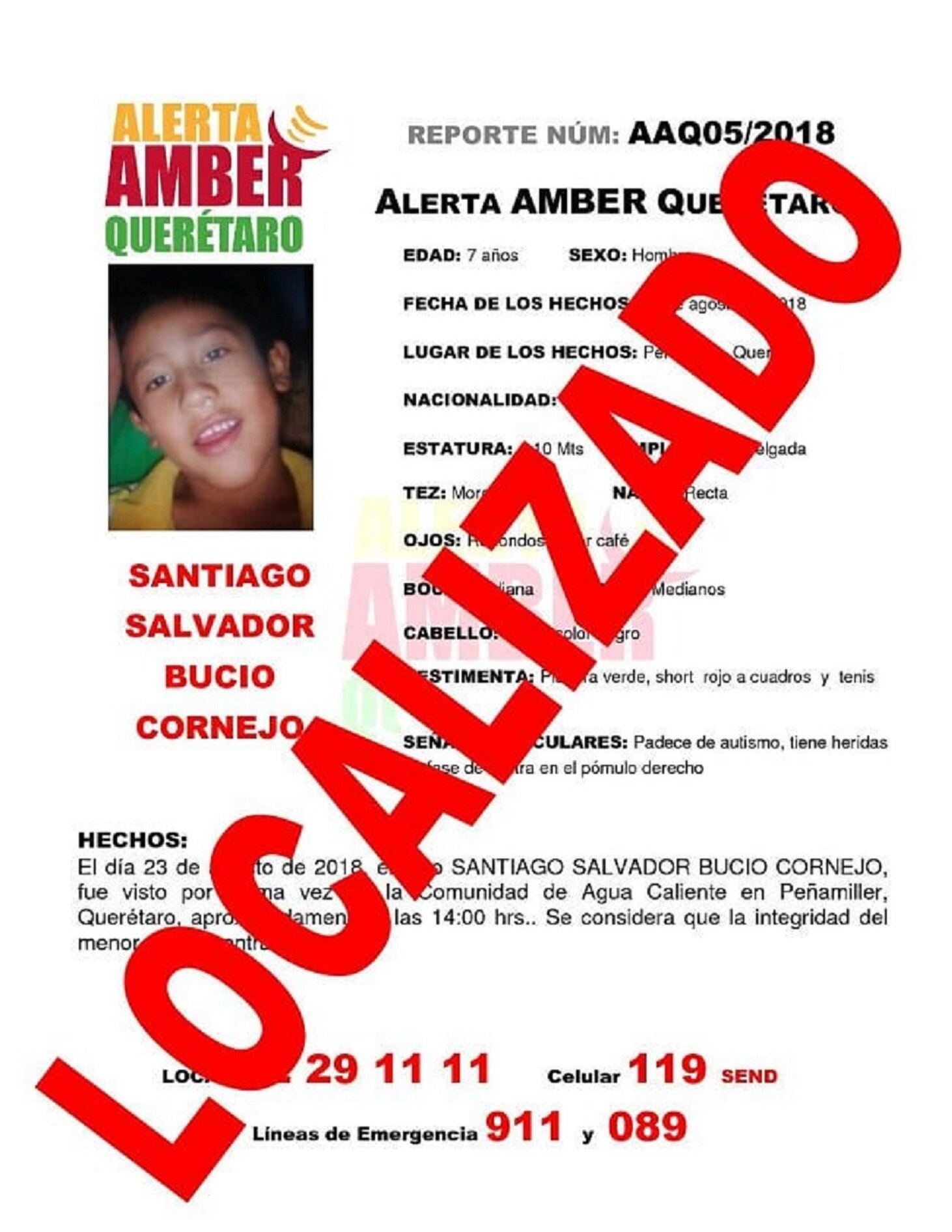 #Avance| Localizan sin vida a menor