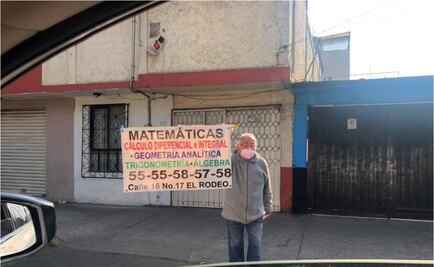 Con clases de matemáticas, don Guillermo busca salir adelante en esta pandemia