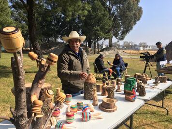 En Toluca, utilizan árboles de Navidad para hacer artesanías