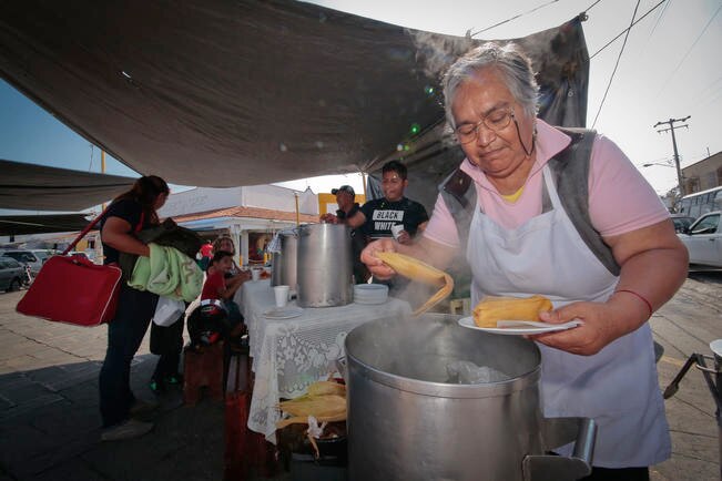 Tamales. "Las cosas se hacen como si fueran para uno"
