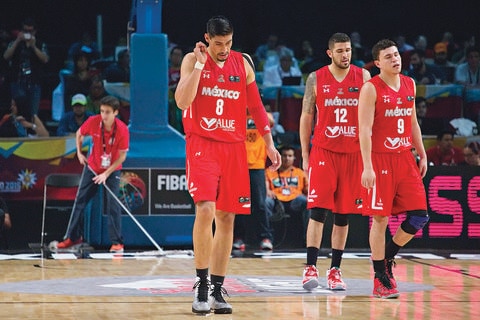 Basquetbol tricolor, congelado