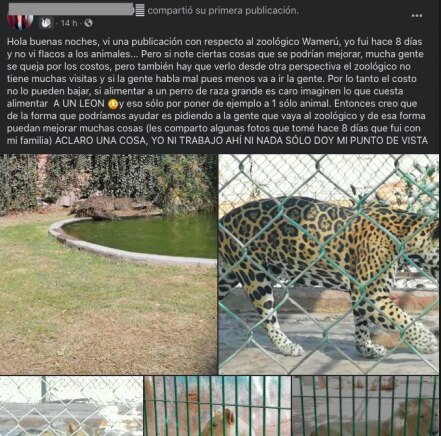 Internautas piden rescatar al Zoológico Wamerú; "¡vamos a visitarlo!", dicen 