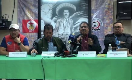 Campesinos amenazan con reanudar protesta en Bellas Artes para retirar pintura de Zapata