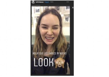 Belinda luce su sonrisa con brackets