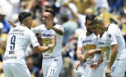 Pumas golea a Necaxa en Ciudad Universitaria