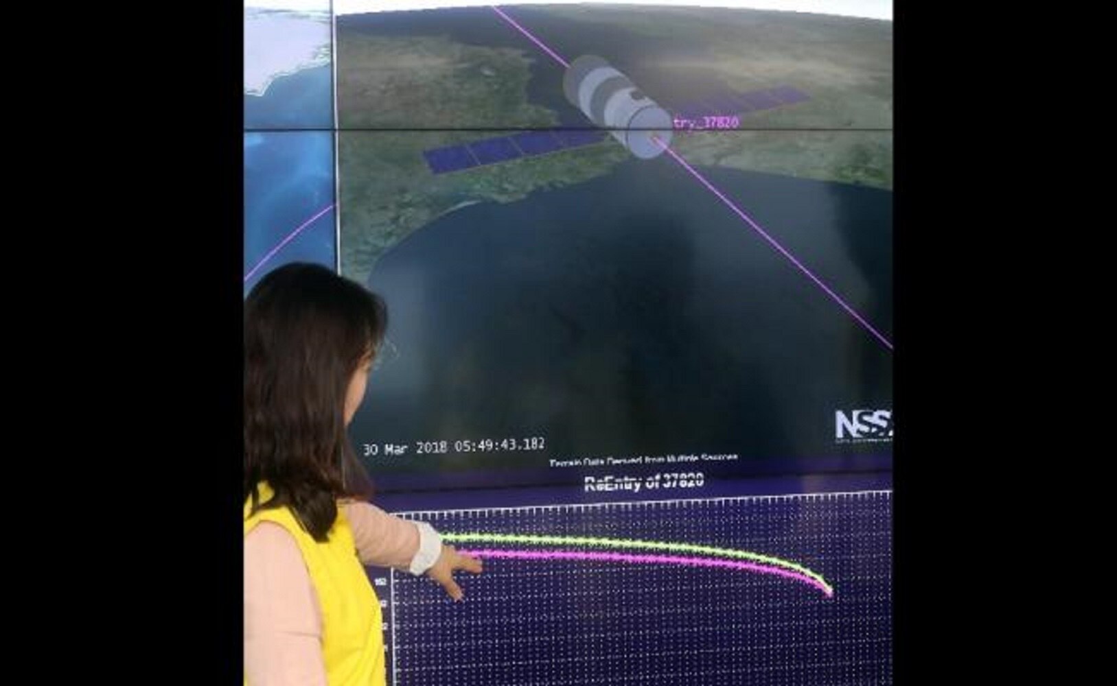 La zona donde podría producirse la reentrada del Tiangong-1 es una amplísima franja del planeta que incluye toda África. (FOTO: EFE)