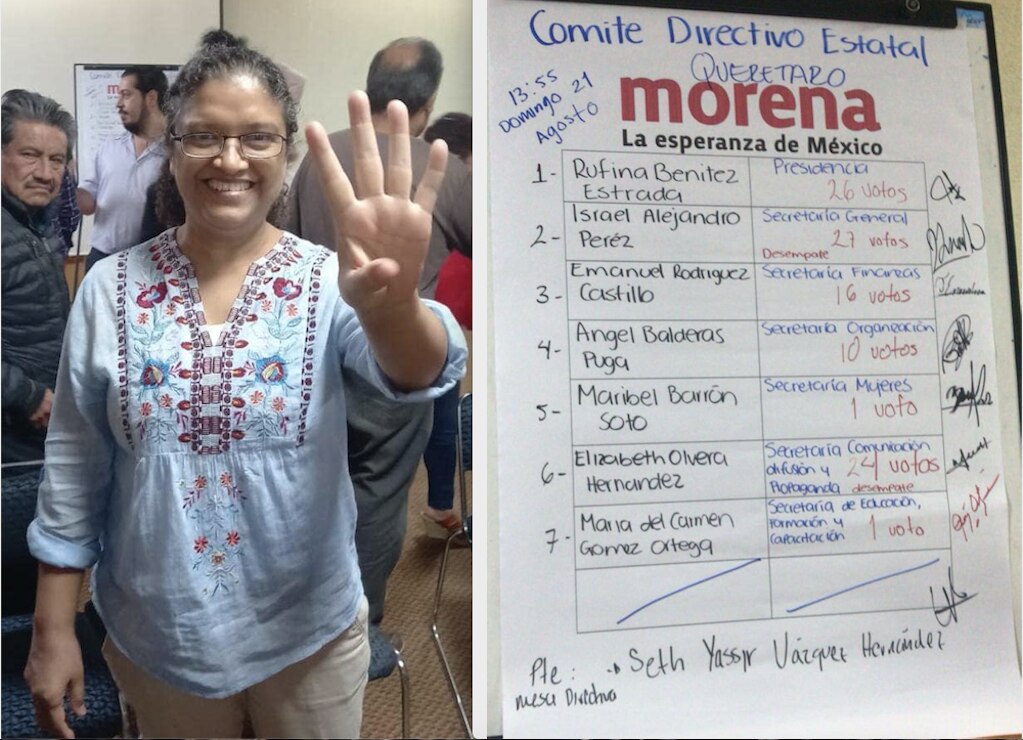 Rufina Benítez Estrada es la nueva dirigente de Morena Querétaro