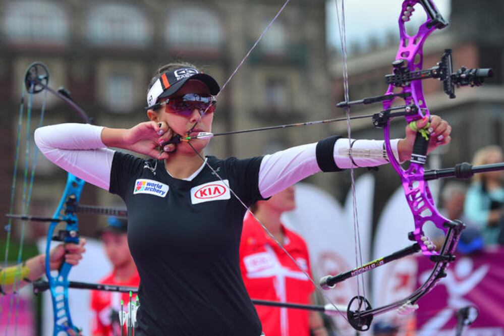 Linda Ochoa cayó en arco compuesto. (JAMMEDIA)