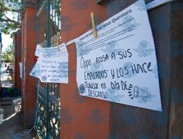 Protestan en Querétaro para exigir la reducción de la jornada laboral en México