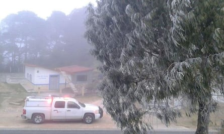 Frente frío 14 provoca temperaturas de un grado