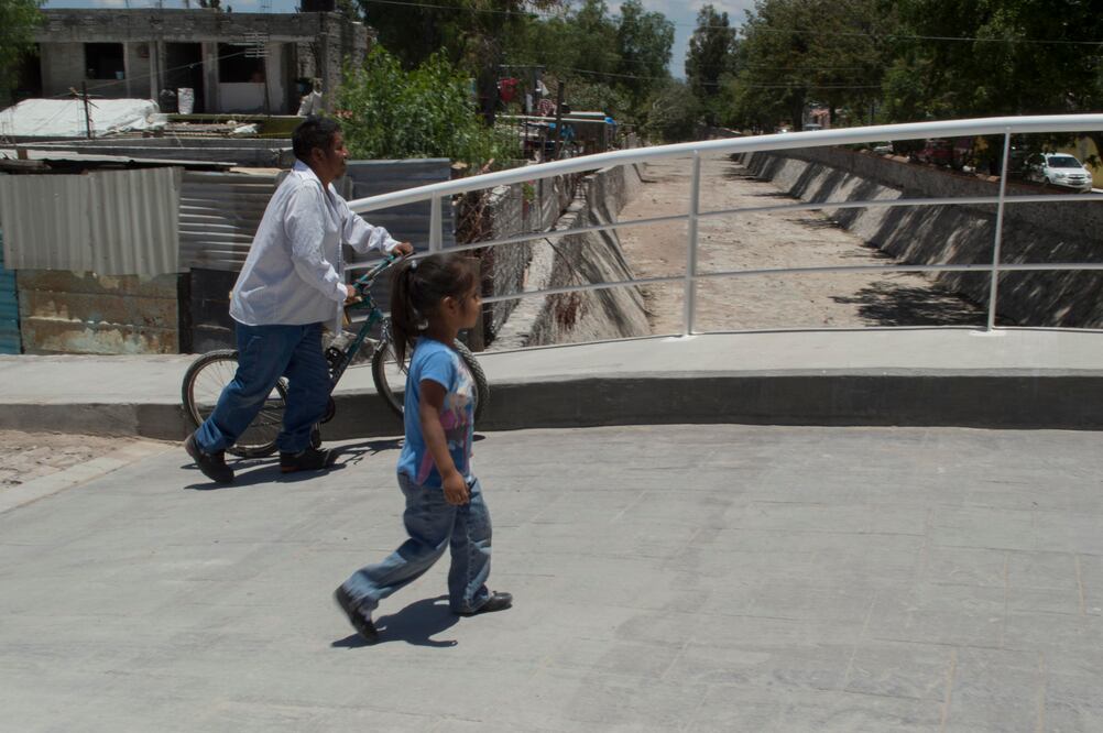La ciclovía que irá desde la colonia Santa María Magdalena a la colonia Hércules en Querétaro (Foto: Luis Sánchez)