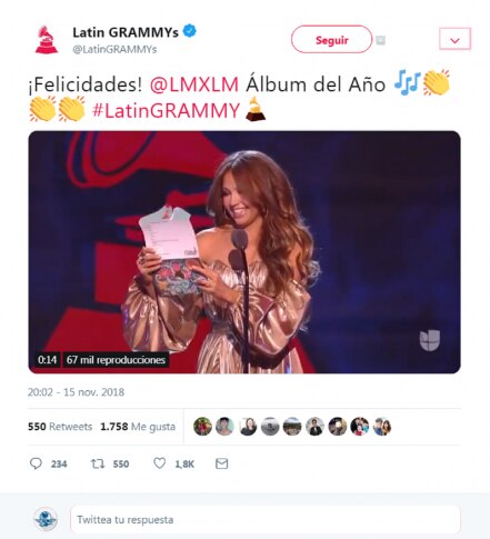 Abuchean ausencia de Luis Miguel en los Latin Grammy