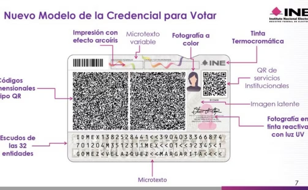 INE presenta nuevo modelo de Credencial para Votar (08/06/2026). Foto: Especial
