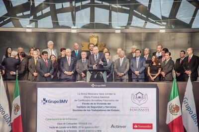 Ingreso de Fovissste a la BMV inyecta 6.8 mil mdp