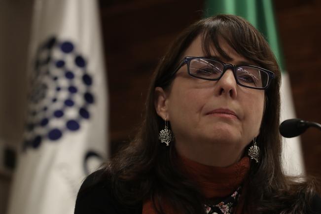 Álvarez-Buyila, durante su primera conferencia como directora del Conacyt. Foto: Luis cortés, El Universal