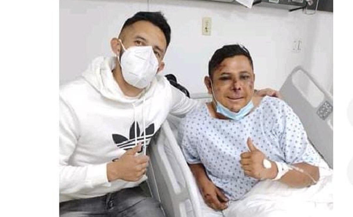 Camilo Vargas visita a aficionados heridos del Atlas