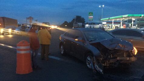  Choque deja dos lesionadas 