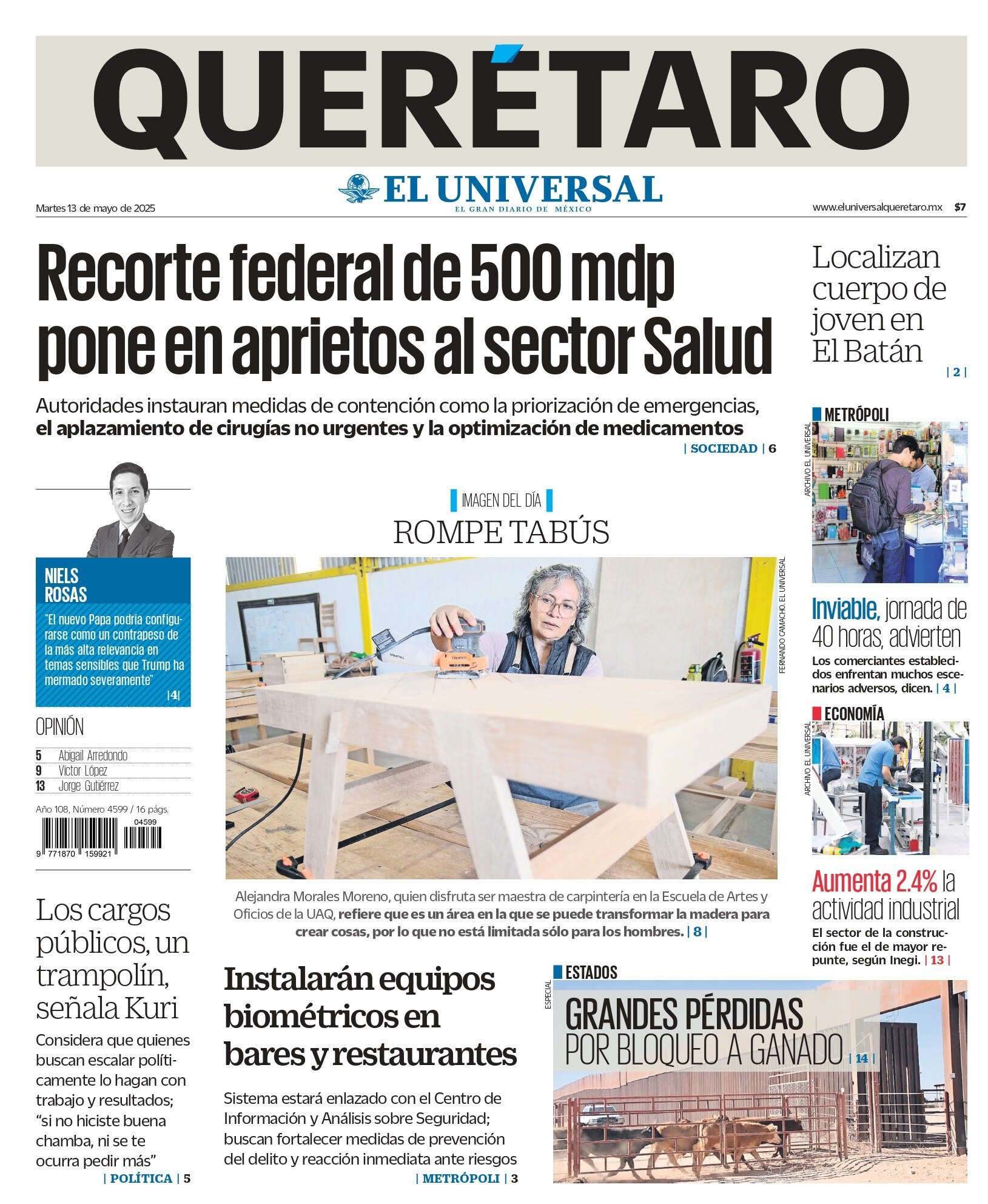 Portada 13 de mayo de 2025