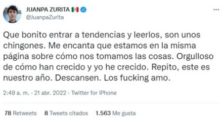 Juanpa Zurita y sus nuevos tacos dividen opiniones en Twitter