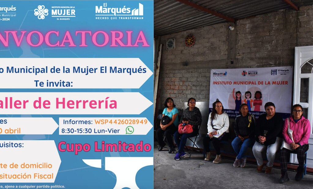 Taller gratis. Mujeres aprenden herrería en El Marqués