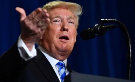 "¡Vuelve a tu país!", dice Trump a caravana migrante