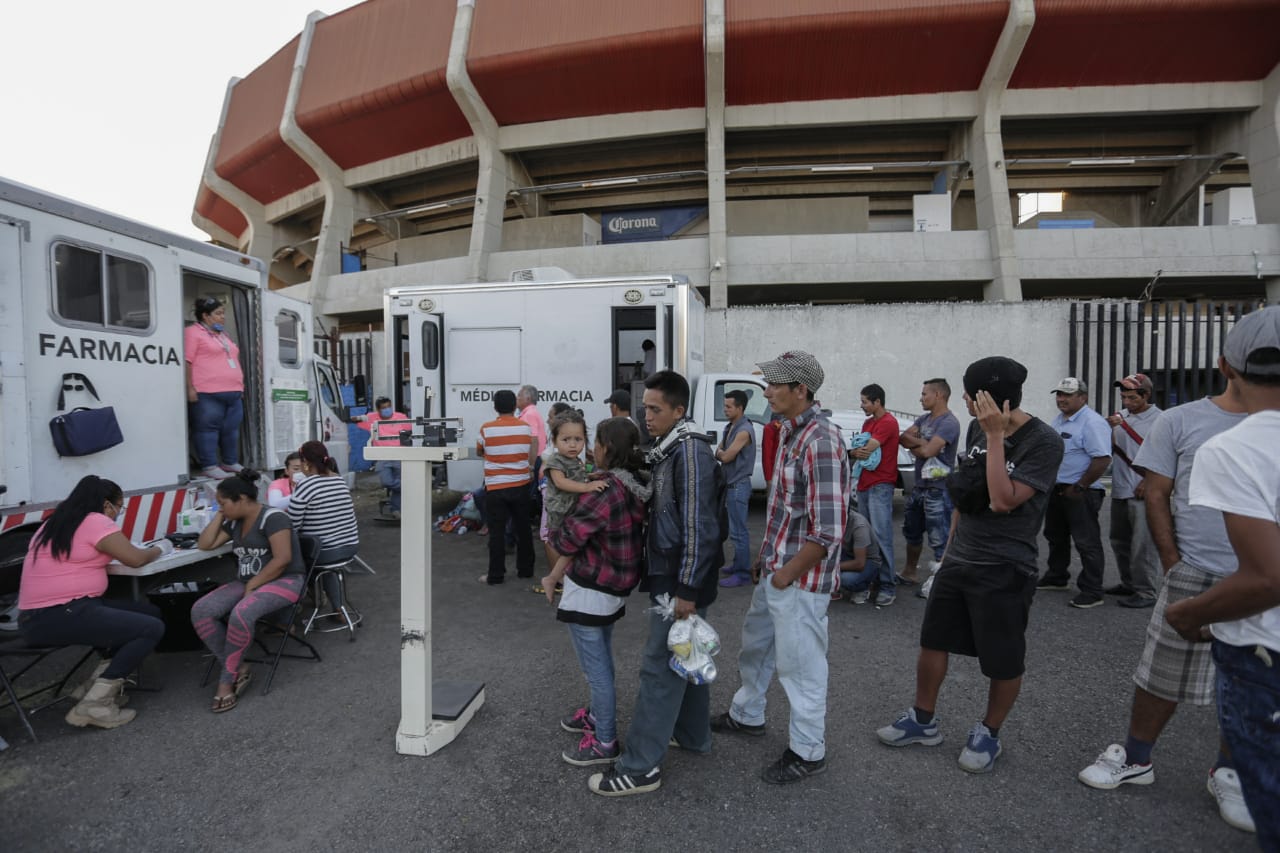 Llega a Querétaro un grupo más de la caravana migrante