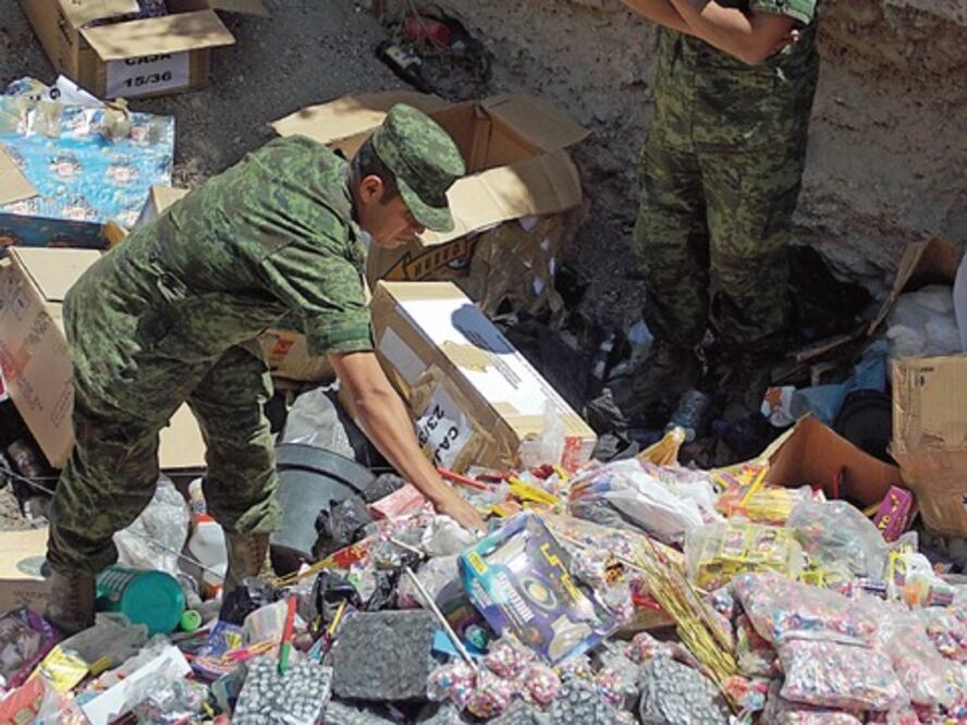 Destruyen 280 kg de pirotecnia en SJR