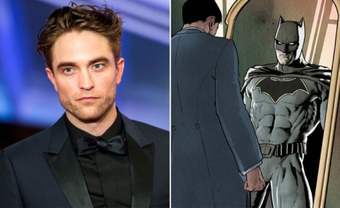 Robert Pattinson y Batman. Fotos: Archivo y DC Comics