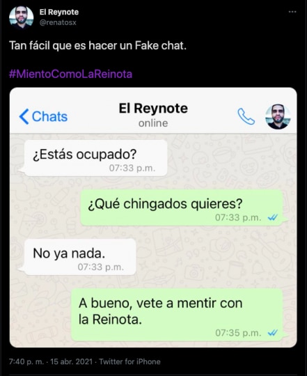 Linchan en Twitter a la Reinota por decir que Morena la buscó para spot político