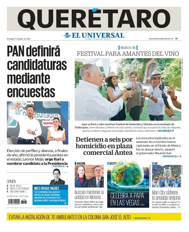 Portada 11 de junio de 2023