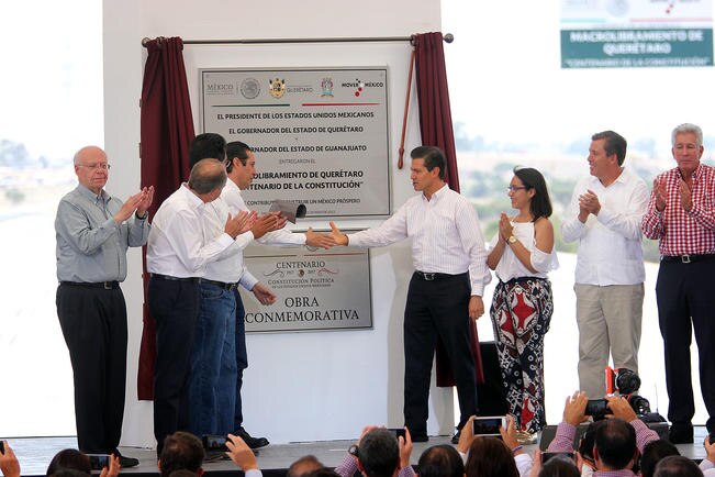 EPN y FDS inauguran libramiento Apaseo - Palmillas