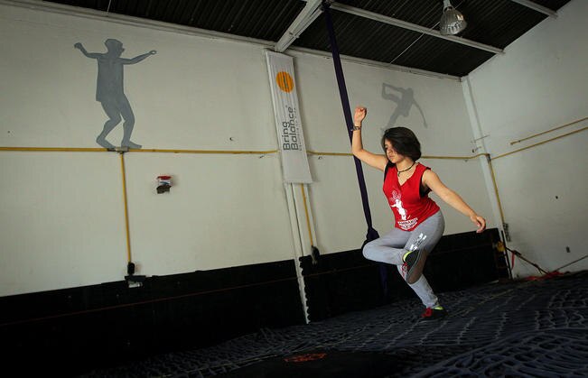 Slackline, el deporte de la concentración