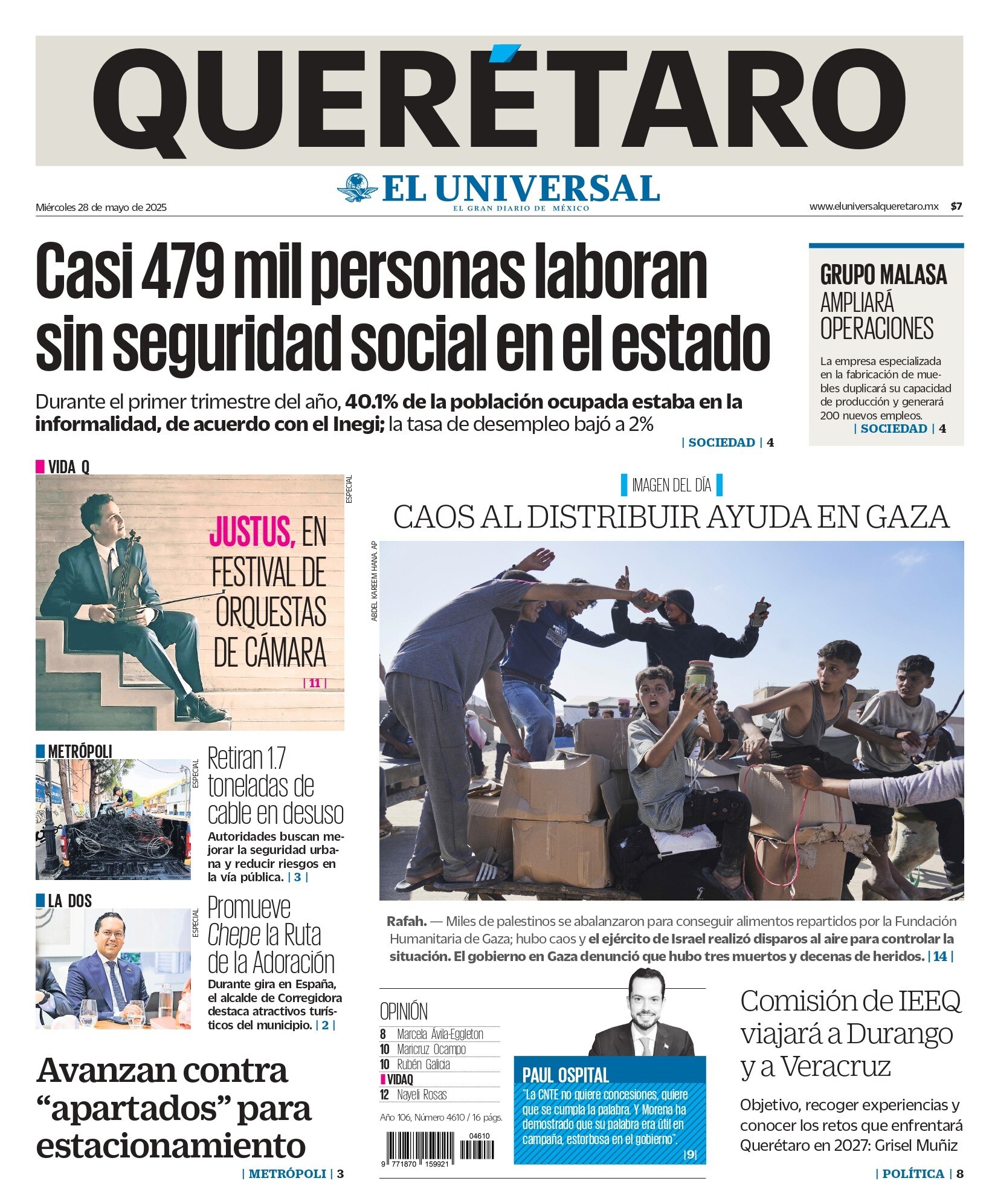 Portada 28 de mayo de 2025