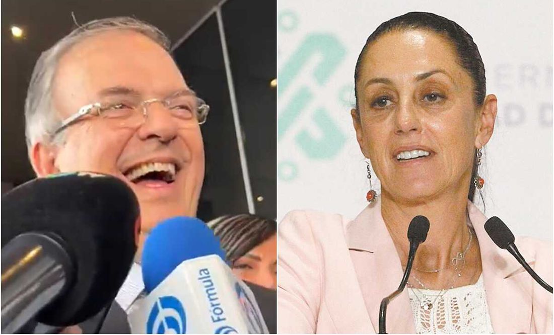 VIDEO: “Voy ganando, ¿para qué renuncia?”, dice Ebrard a Sheinbaum