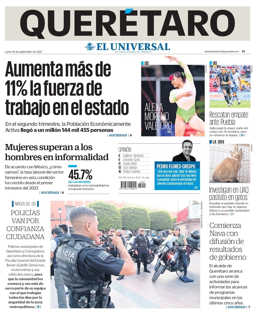 Portada 18 de septiembre de 2023