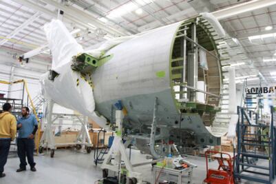 Bombardier envía cola de nuevo Global a Canadá