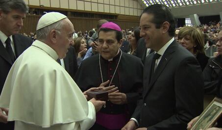 Papa Francisco recibe al gobernador de Querétaro