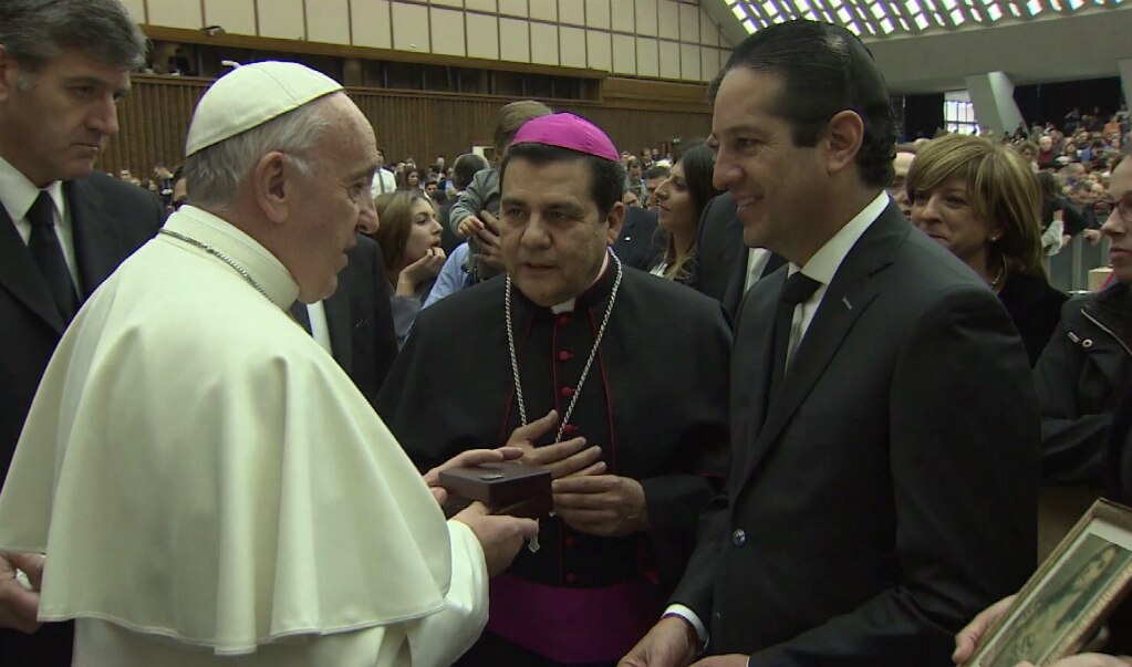 Papa Francisco recibe al gobernador de Querétaro