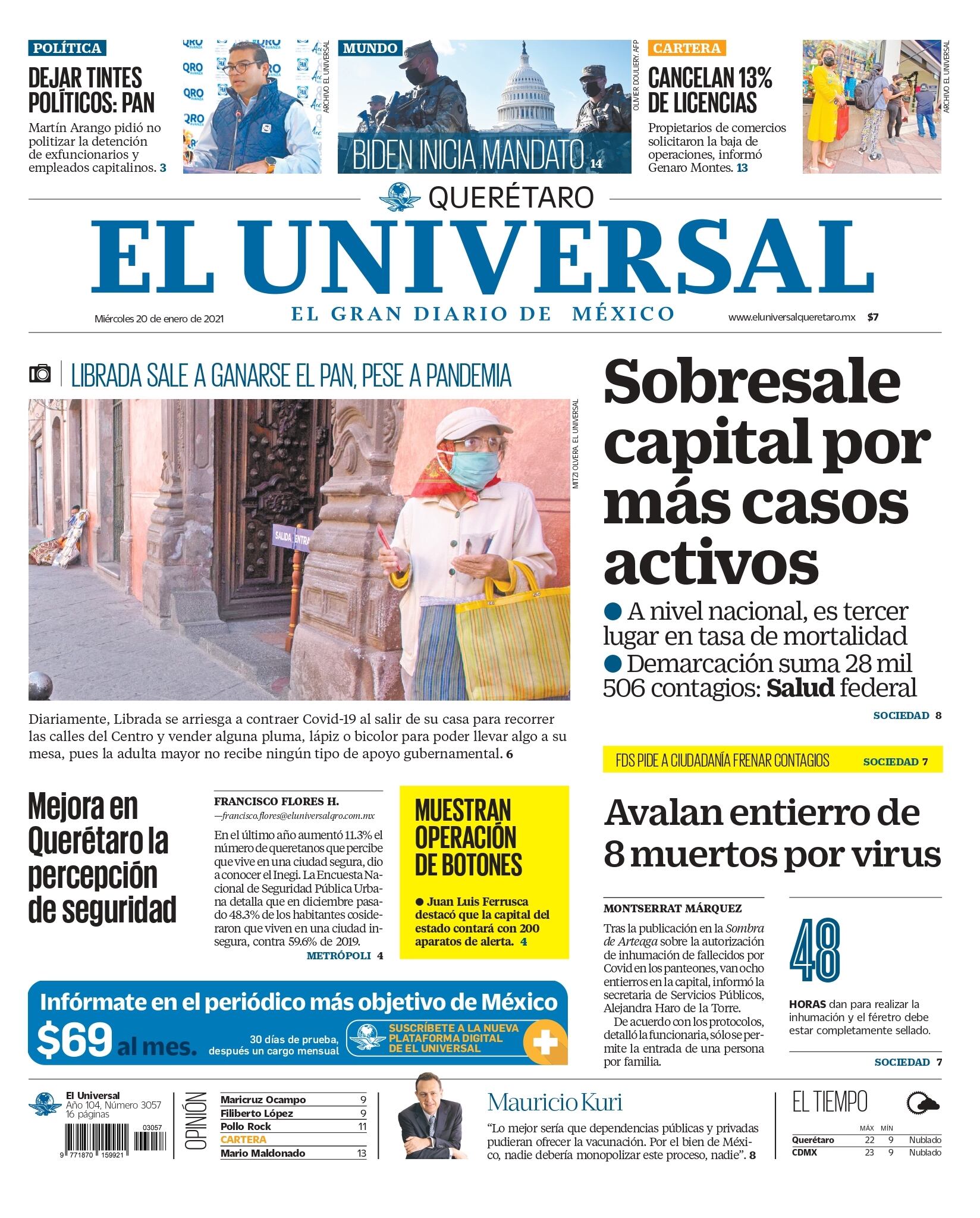 Portada 20 de enero de 2021