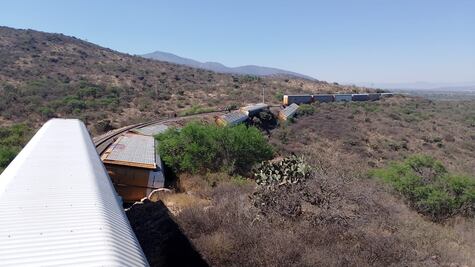 Se descarrilan vagones del tren en Tequisquiapan; no hubo heridos