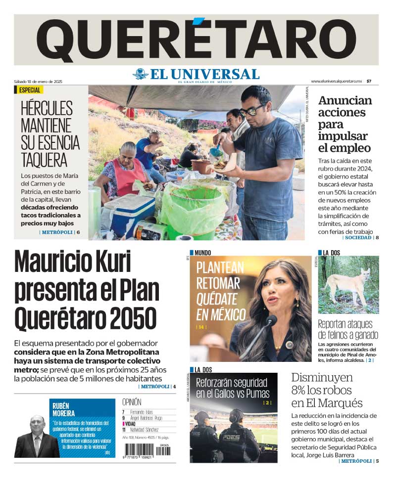 Portada 18 de enero de 2025