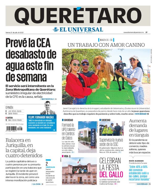 Portada 21 de julio de 2023