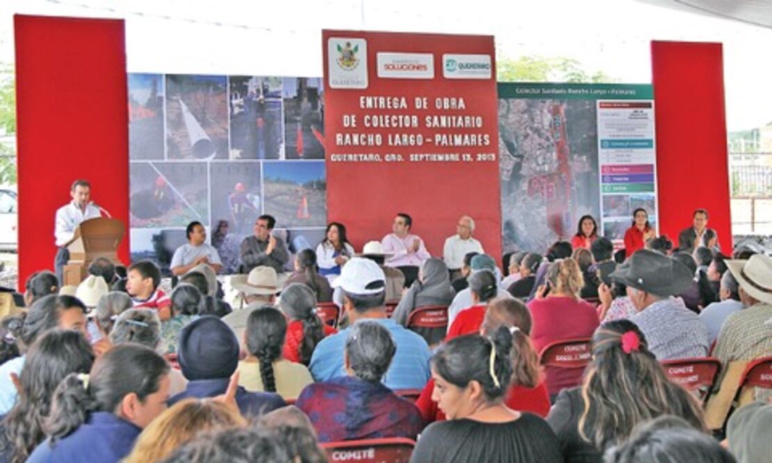 Entregan colector sanitario