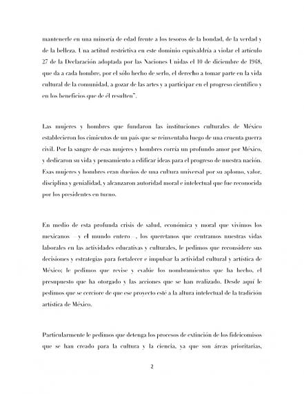Comunidad artística de Querétaro pide a AMLO no terminar con el FONCA