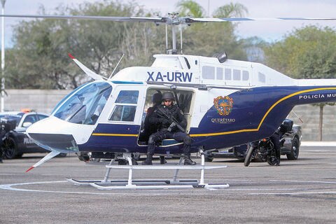 Respaldan helicóptero de SSPMQ