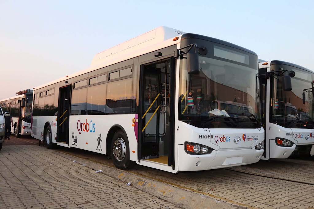 Gobernador de Querétaro anuncia la llegada de 60 nuevos camiones para transporte público