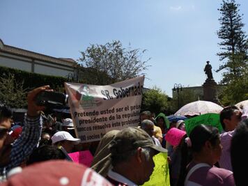 Panista no incitó marcha, dice Aguilar