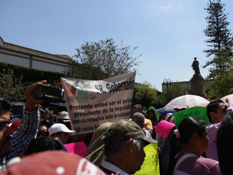 Panista no incitó marcha, dice Aguilar