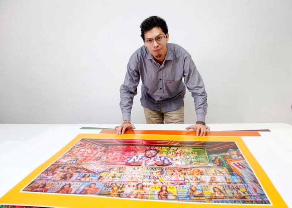 Rubén Mejía expone su proyecto en el Museo Regional (GUILLERMO GONZÁLEZ. EL UNIVERSAL)