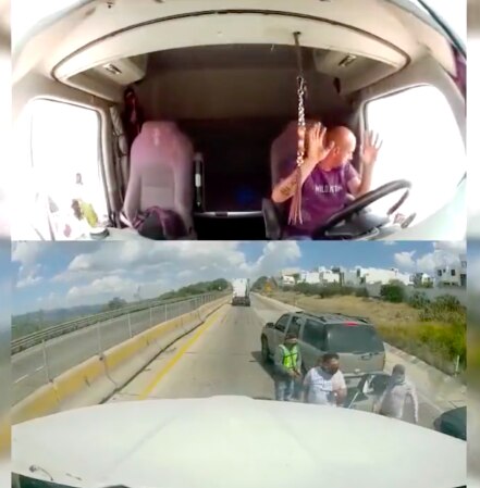 Policía de Querétaro recupera tractocamión robado en Chichimequillas; asalto es viral